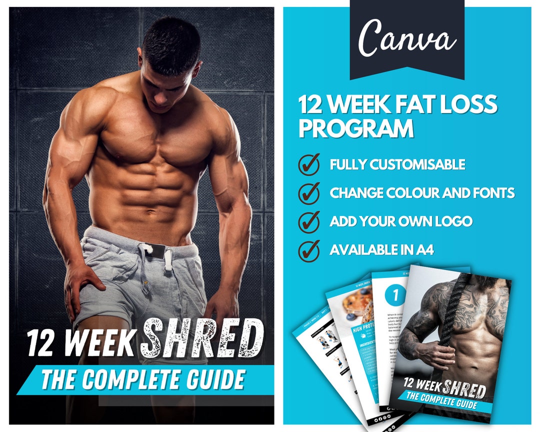 12 Week Workout and Nutrition Plan, Workout Plan, Nutrition Template