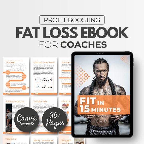 4-Week Weight Loss Program, 30-Day Program, Fitness Program Template, Health coaching resources, Home Program, Fitness eBook Template