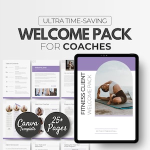 Fitness Client Welcome Pack, Fitness Coach Templates, Personal Trainer Client Onboarding Templates, Onboarding Template, Fitness Template