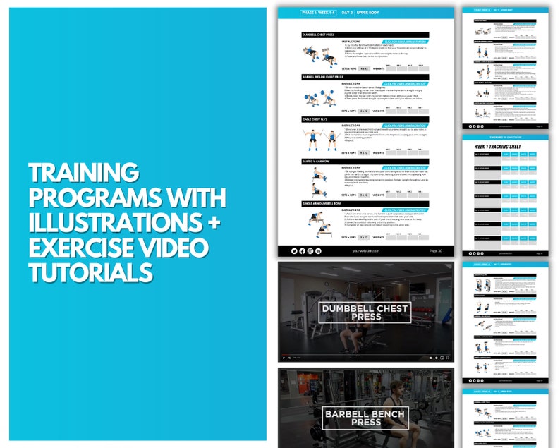 12 Week Workout and Nutrition Plan Workout Plan Nutrition Etsy