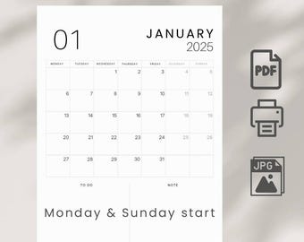 Printable Calendar 2025