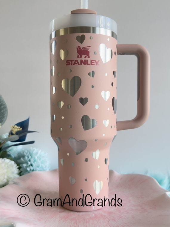 Stanley Cow Print Rhinestone Tumbler - Stylish Stanley Tumbler - Pink  Barbie Citron Dye Tie