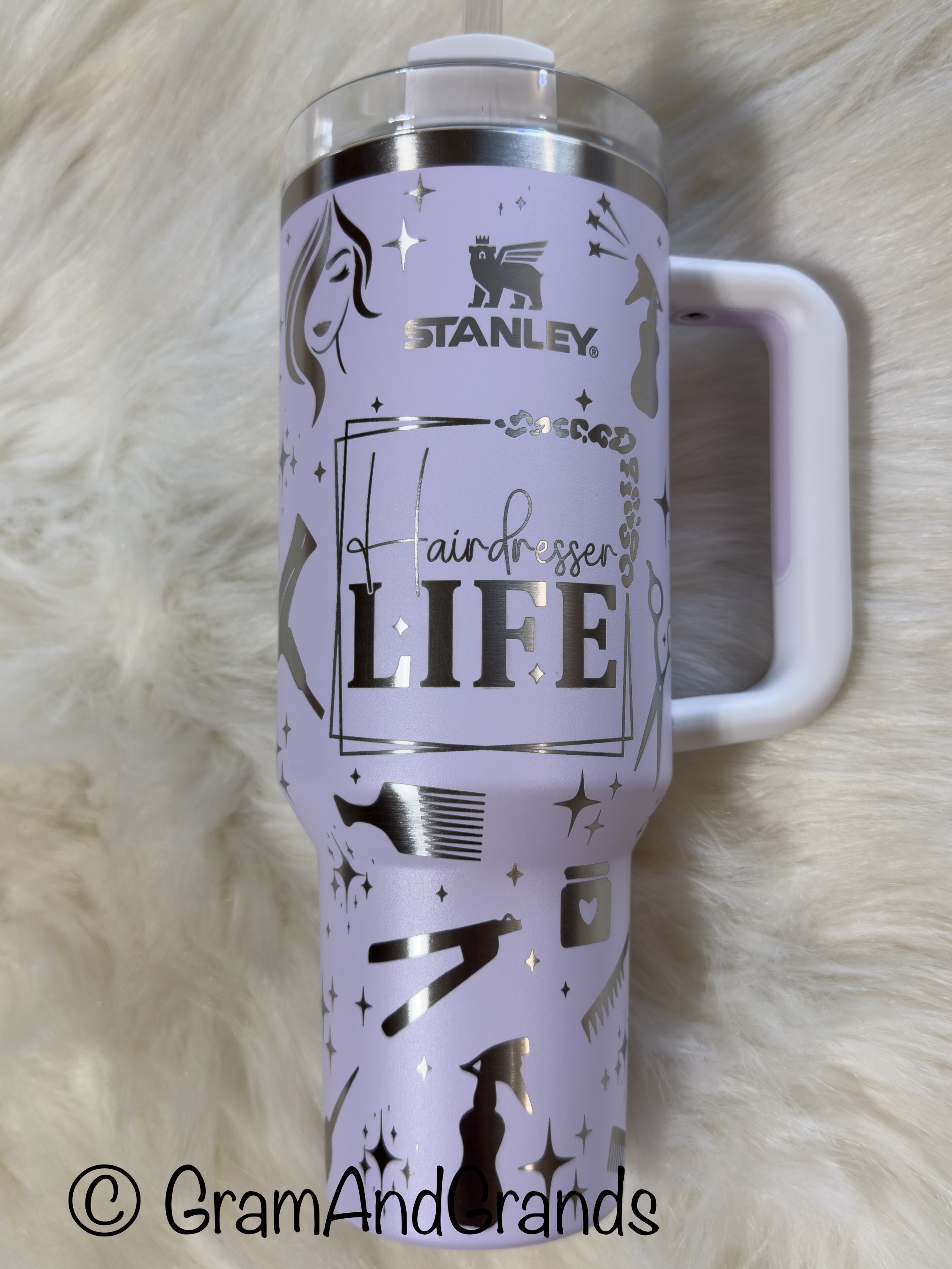 Laser Engraved Stanley 40 Oz Tumbler With Handle Hairdresser Life Hair  Stylist Cosmetologist Barber Gift for Her Him 