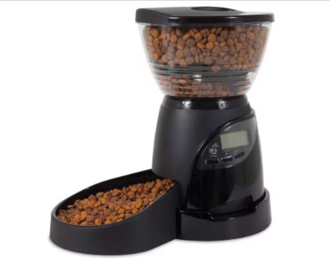 Aspen Pet Lebistro Programmable Food Dispenser Black Medium Etsy