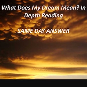 What Does My Dream Mean? In Depth Reading