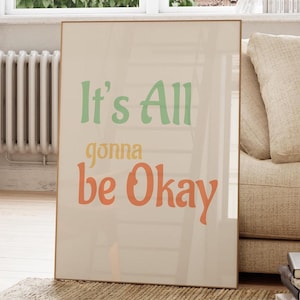 Motivational Quote Poster: Retro Minimalist Print (Digital Download)