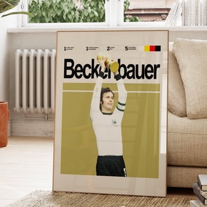 Franz Beckenbauer Poster, Germany National Football Team Poster,Beckenbauer Poster,Minimalist Wall Art,Digital Wall Decor, Design Art Print