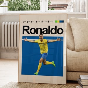 Cristiano Ronaldo Poster, All Nassr FC Football Team. Instant Download Digital Wall Decor. Printable Wall Art, Design print art decor