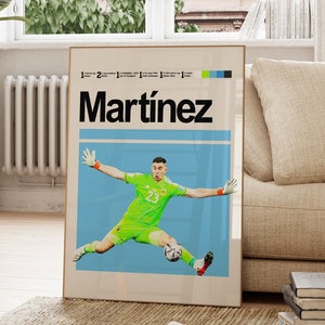 Póster de Emiliano Martínez, Selección Argentina de Fútbol, Póster de Portero, Descargas de Póster de Pared, Arte de Impresión Digital,