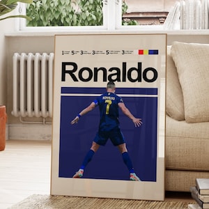 Cristiano Ronaldo Poster, All Nassr FC Football Team. Instant Download Digital Wall Decor. Printable Wall Art, Design print art decor