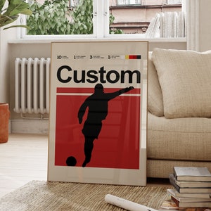 Póster deportivo personalizado, póster de persona personalizado, póster de fútbol personalizado, póster de descarga personalizado, póster de tenis, póster de baloncesto personalizado