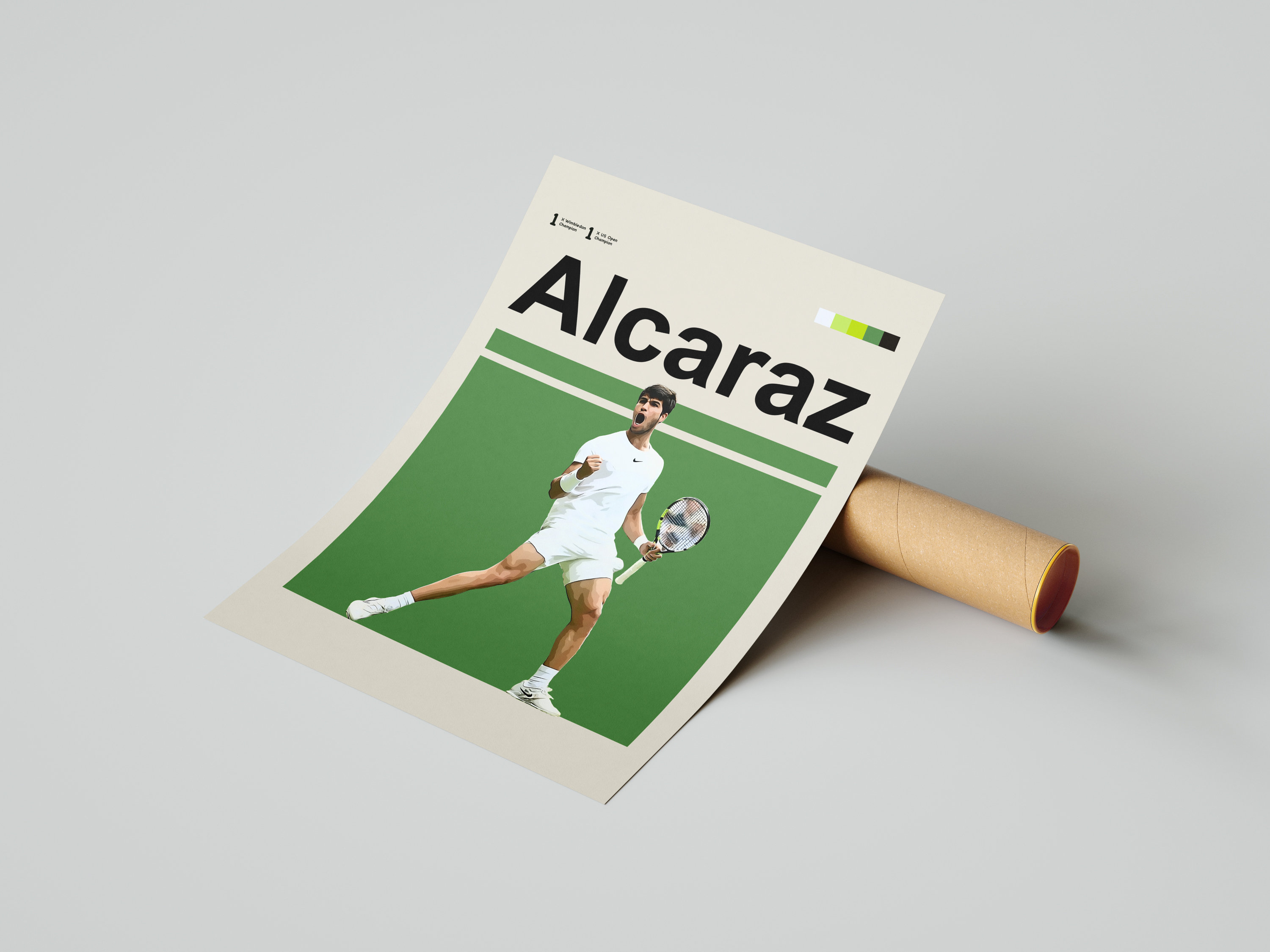 Carlos Alcaraz Poster. Gift for Her. Tennis Art Print. Tennis - Etsy