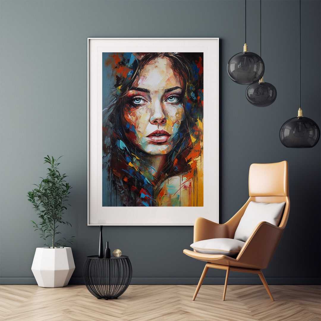 Printable Modern Style Painting - Etsy