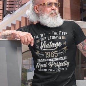 60th Birthday Shirt, 60th Birthday Gift, mens 60th birthday, 1965 tshirt, 60th Birthday, 60th, 60 Years Old Tshirt, Funny 60 Years Old Gift