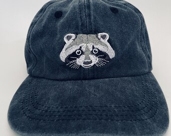 Raccoon // Vintage Style Cap