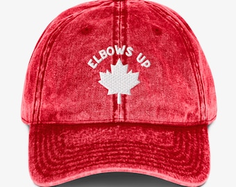 Elbows Up // Vintage Style Cap