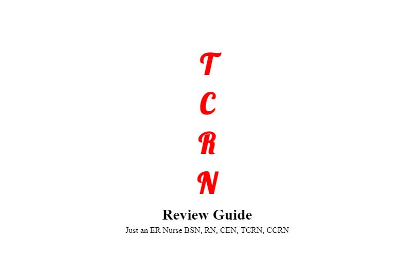 TCRN Review Guide Etsy