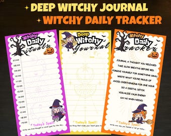 Pacchetto Witchy Planner / Rituali, Diario, Tracker (PDF)