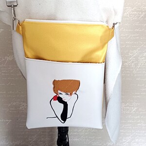 Sac pochette brodé femme chic