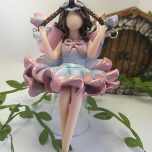 Libra Zodiac Fairy: Handcrafted Polymer Clay Sculpture