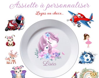 Assiette enfant personnalisé