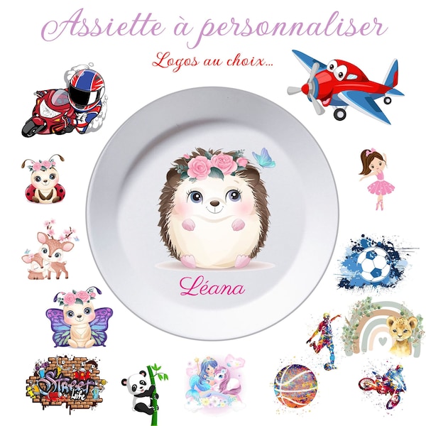 Assiette enfant personnalisé