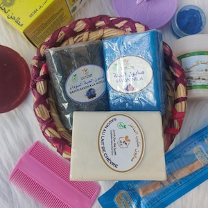 Pacote de cuidados de pele marroquino luxuoso | Kit de ritual de beleza natural