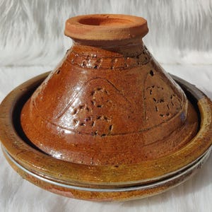 Hand-Painted Moroccan Tagine for Cooking and Decoration
