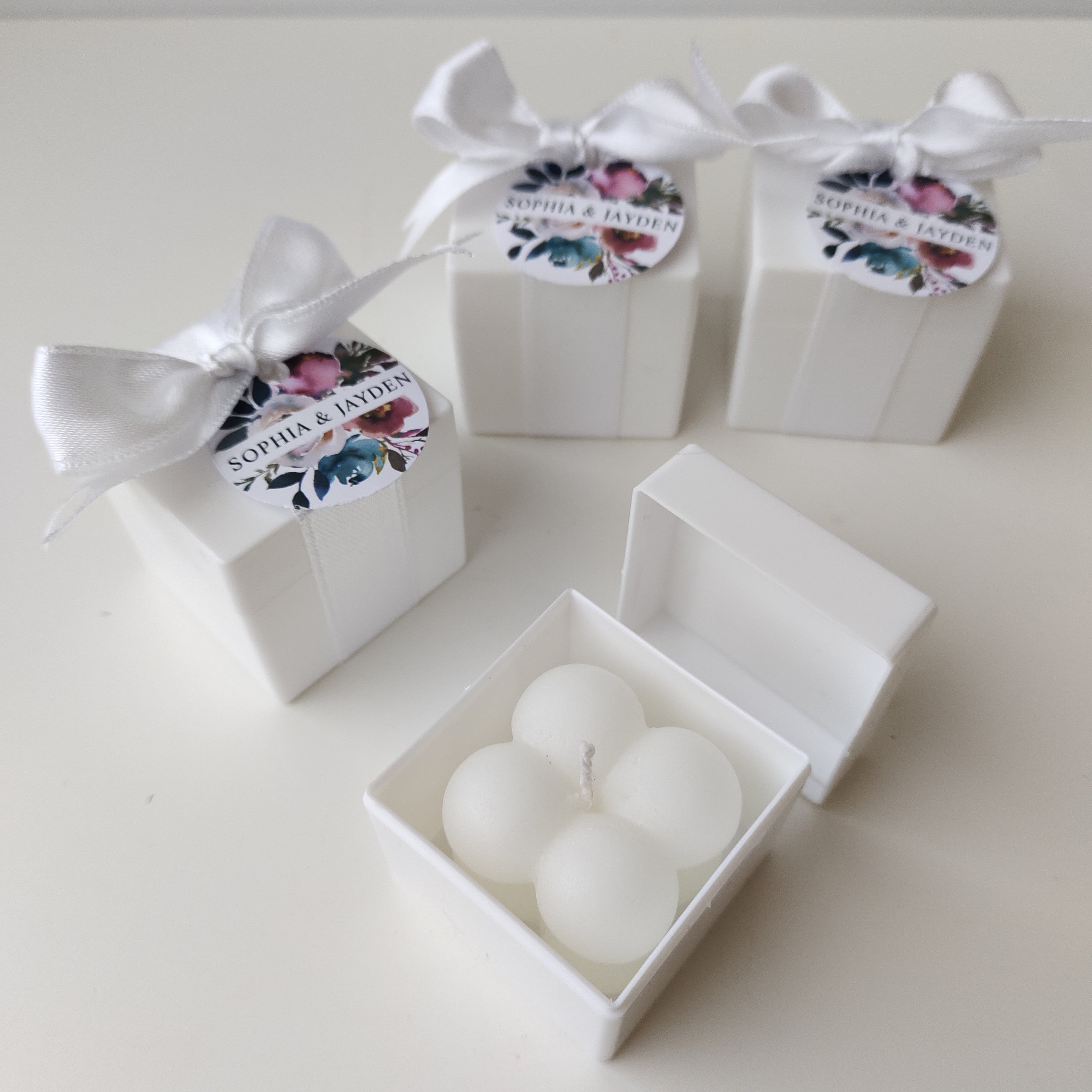 10 Set Di Bomboniere Per Baby Shower Per Gli Ospiti, Candele A - Foto 2