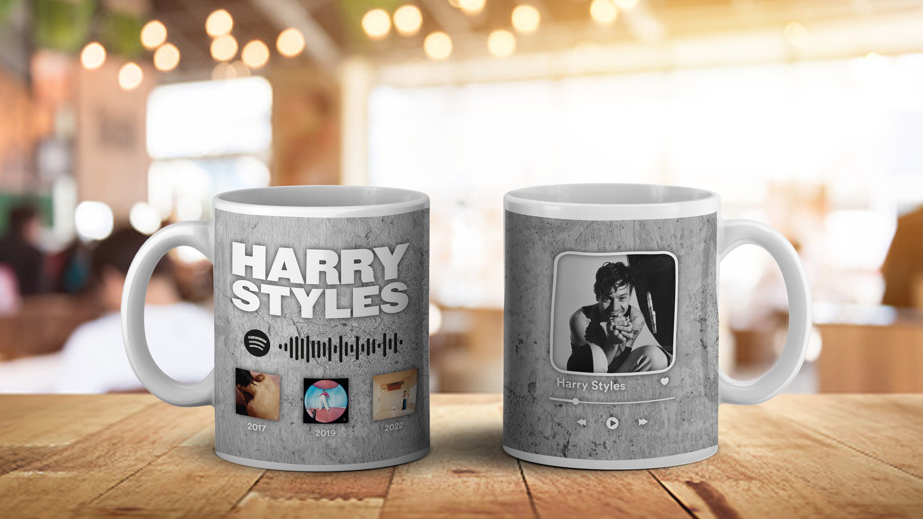 Lights Up Harry Styles Custom Personalized Printed Mug Ceramic