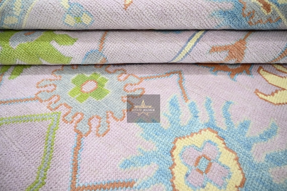 Exquisite Pink Oushak Rug Area Rug For Livingroom Vintage Wool Rug 8x10 Oushak Rug Wool Rug Antique Rug Custom Oushak Rug Contemporary Rug.
