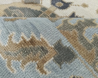 Turkish Oushak Rug 9x12 Beige Area Rug For Livingroom 8x10 Oushak Rug Turkish Wool Rug Antique Rug Neutral Rug Custom Rug Contemporary Rug.