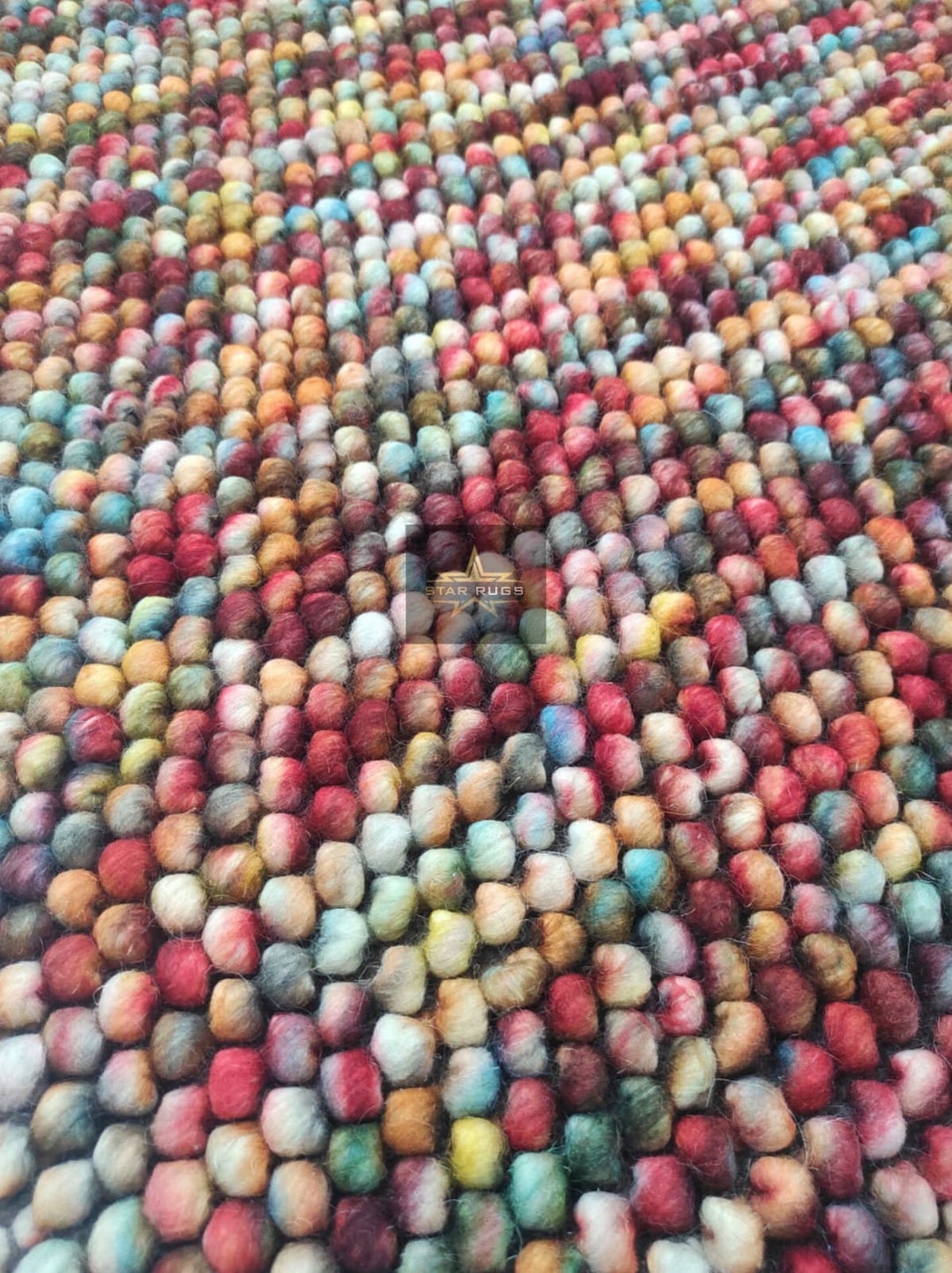 Handmade Chunky Wool Rug 5x8: Multicolor Flat Weave Dhurrie Rug - Etsy