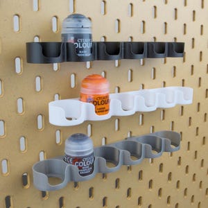 6 Vasi - Supporto DESTRO per vernice Citadel - IKEA SKADIS - Organizer da scrivania