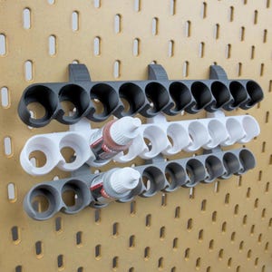 10 Pots - TILTED Paint Holder for Army Painter, Vallejo, Green Stuff World, Ak Interactive, Scale75 - IKEA SKADIS