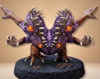 Two-headed demon with blazing eyes, creature of chaos - Dungeon Dog