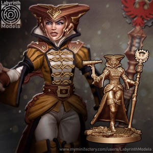 Magitek-Ingenieurfigur, Magier, Technologe, Fantasyfigur für Rollenspiele und Tabletop-Spiele, Labyrinth Models