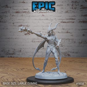 Ärkedjävulens magiker infernalisk fantasybossfigur för RPG - Epic Miniatures