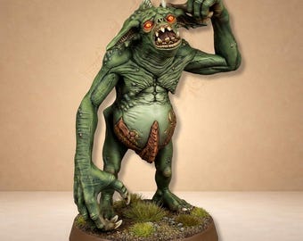 Red-Eyes Mutant Green Demon Monster Figurine - Dungeon Dog