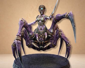 Warrior spider woman with sword and baroque armor - Dungeon Dog