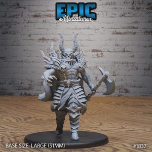 Djävulsherre med yxa Fantasy Demonfigur för RPG - Epic Miniatures