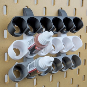 6 Pots - Support INCLINÉ pour peinture Army painter, Vallejo, Green stuff world, Ak Interactive, Scale75 - IKEA SKADIS