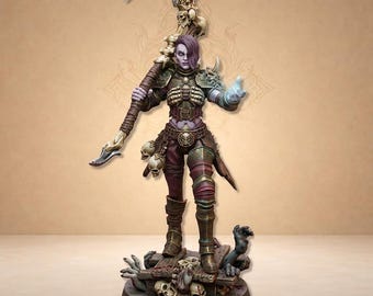 Necromancer warrior with scythe and skulls - Dungeon Dog