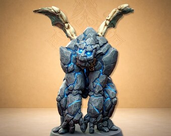 Elemental Winged Stone Giant for Fantasy Miniatures Game - Dungeon Dog
