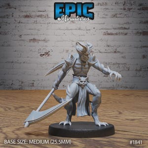 Legerduivel met twee dummy-miniaturen voor RPG's - Epic Miniatures