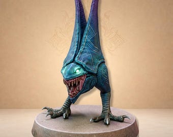 Demonic crested creature, chaotic monster for wargames - Dungeon Dog