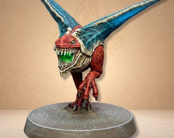 Demonic winged monster with gaping mouth screaming - Dungeon Dog