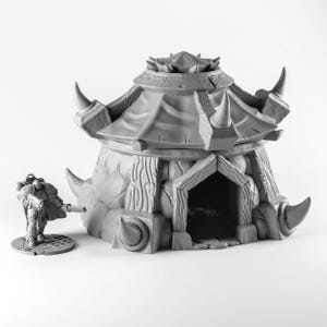 Makers Anvil - Orc Village - Orc House - Playing Field - Wargame - 28mm/32mm Scale