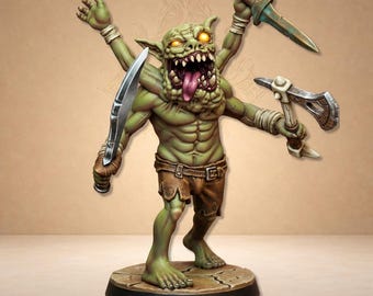 Four-armed mutant goblin for role-playing games - Dungeon Dog