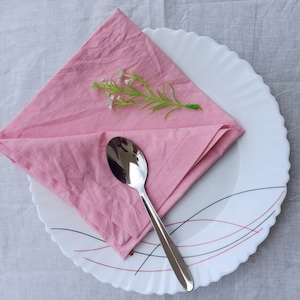 200 Pack Blush Pink Napkin, Wedding Dinner Napkin, Cutlery Napkin, Pocket Napkin, Soft Cotton Napkin, Blank Napkins, Soft Quality Napkin